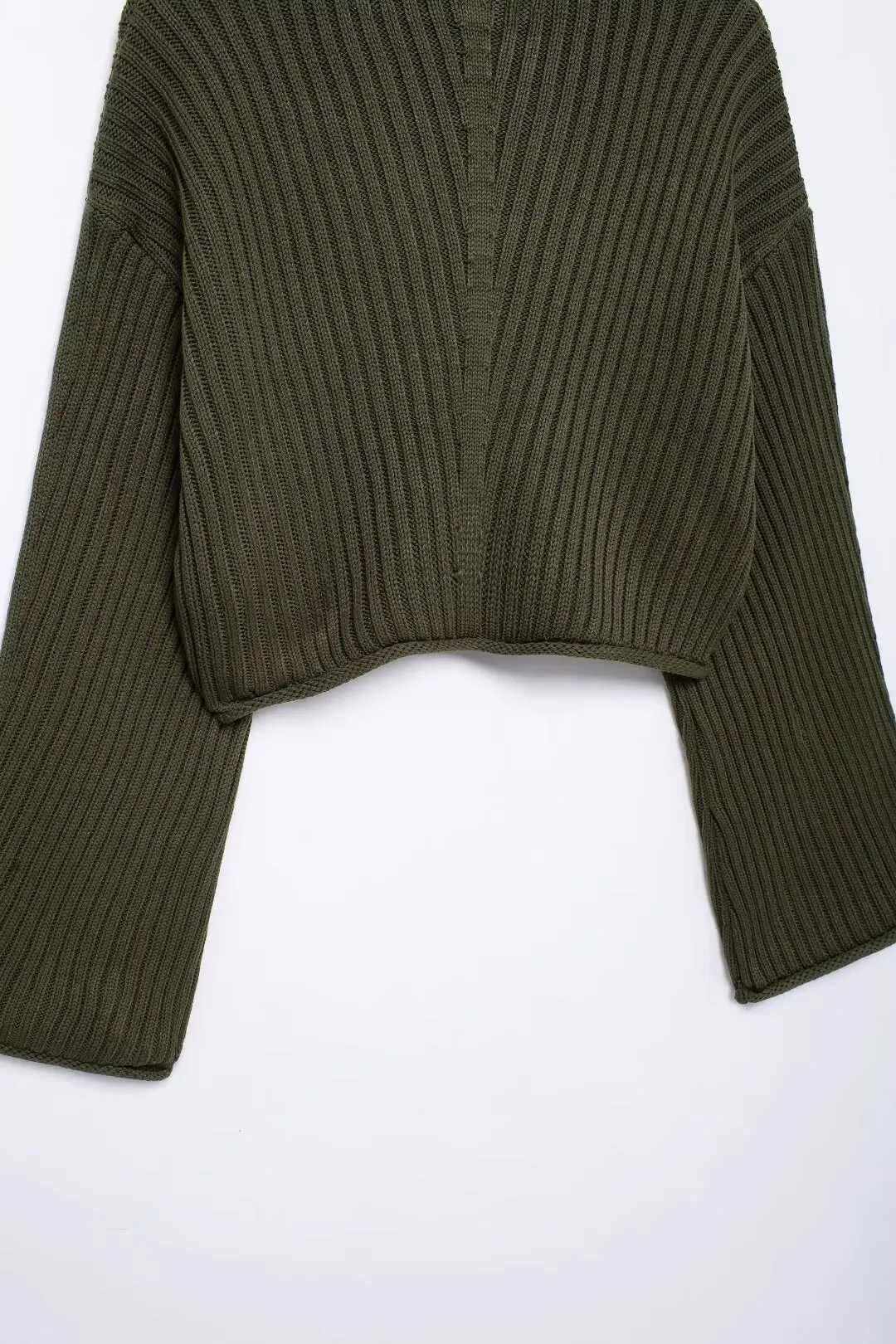 HH TRAF женский модный свитер с высоким воротником однотонный вязаный пуловер