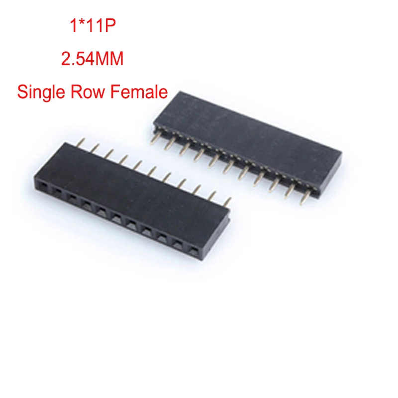 

Однорядная гнездовая плата 2,54 мм, 11P, разъем для печатной платы, штыревой разъем, штыревой разъем, 11 контактов для Arduino
