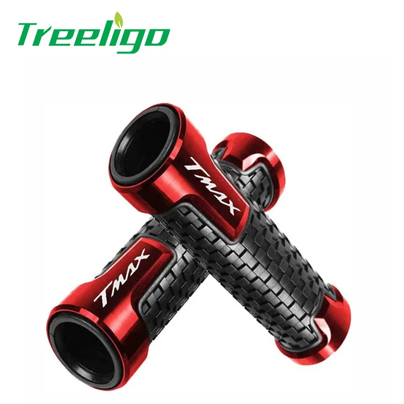 Treeligo Motorcycle Aluminium handle grips Racing Handle Bar Soft 7/8 inch For Yamaha T MAX 500(2008-2011) Tmax 530(2012-2016)