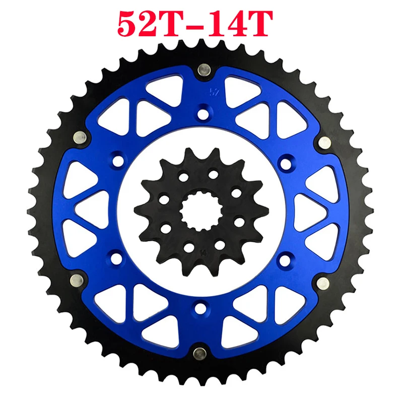 

Передняя и задняя звездочки для мотоцикла 45T ~ 52T 14T для YAMAHA WR450F YZ450F WR250Z YZ250L YZ250R WR400F YZ400F WR426F YZ426F YZ450R