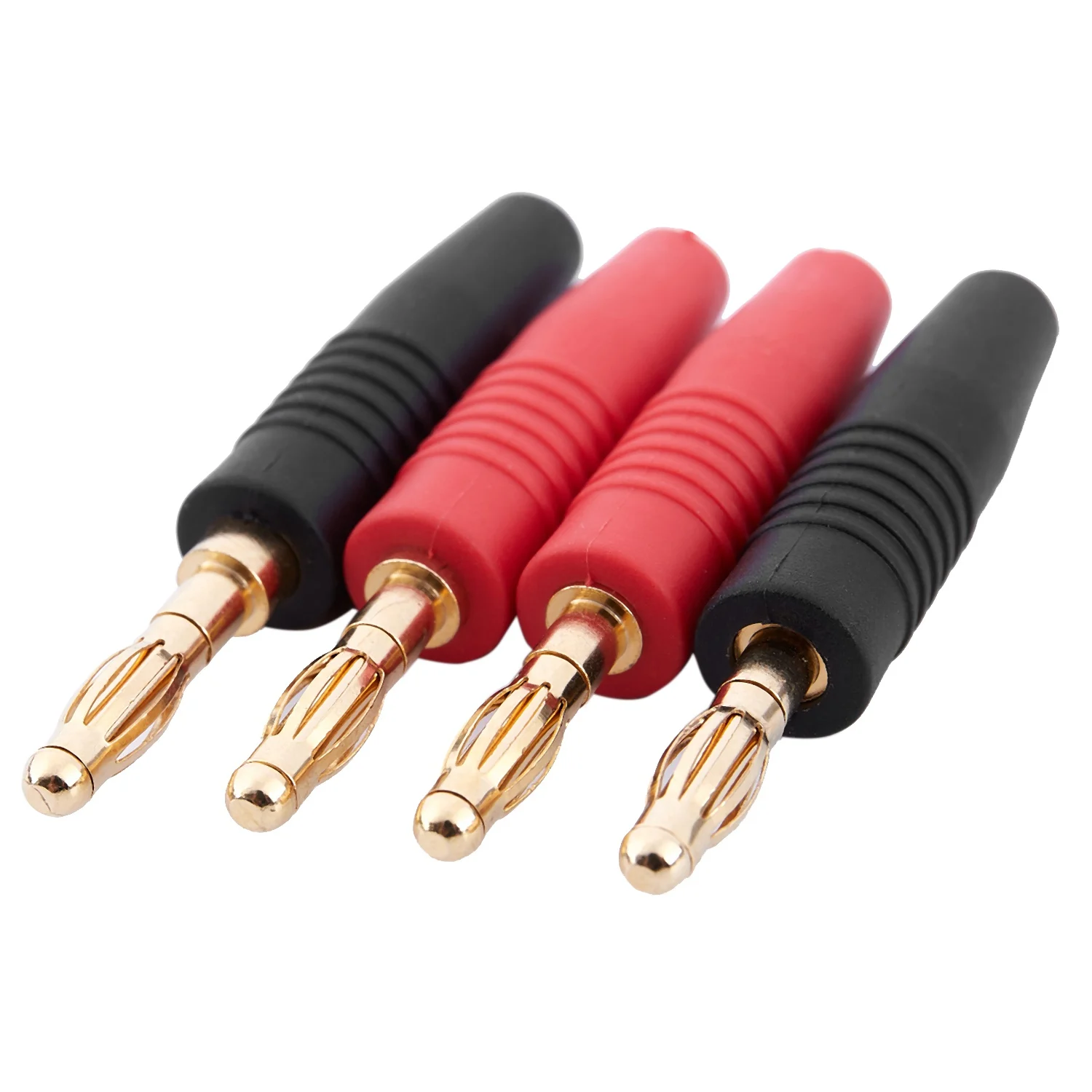 

4pcs 4mm B7 24K Gold Plated Musical Speaker Cable Wire Pin Banana Plug Connector