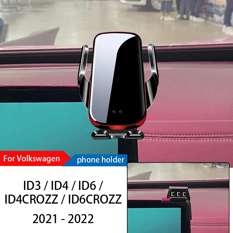 Wireless Charger Car Phone Holder Mount Stand For Volkswagen ID3 ID4 ID6 2021-2022 Adjustable GPS Mobile Bracket Accessories