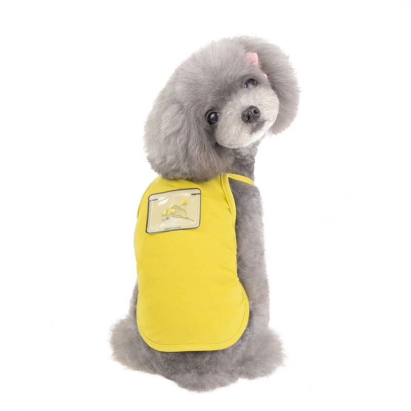 

Dog Vest Pet Clothes Spring Summer Clothing For Small Dogs Puppy Cat Chihuahua York Sleeveless T-shirt Pets Shirt Costume Vests