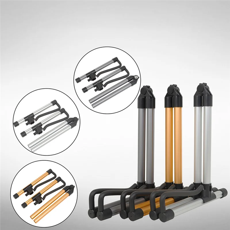 

Universal Foldable Portable Guitar Stand Alloy Tripod Stringed Instrument Musical Rack Holder Guitar Accessories,Gold