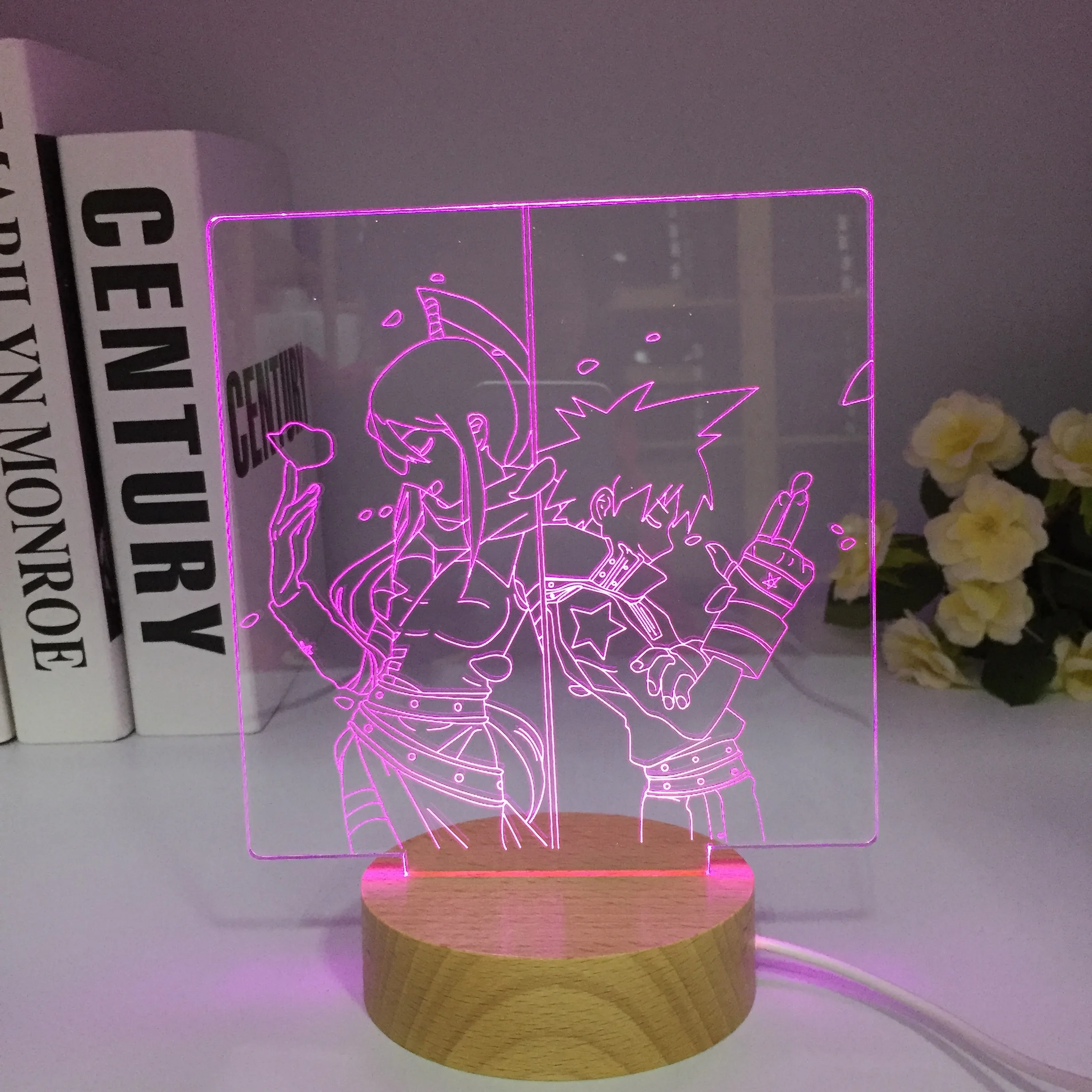 

Gon and Killua Wooden Figure 3d Night Light Anime Hunter X Hunter light for Kid Bedroom Decor Wood LED Lighting Child Gift