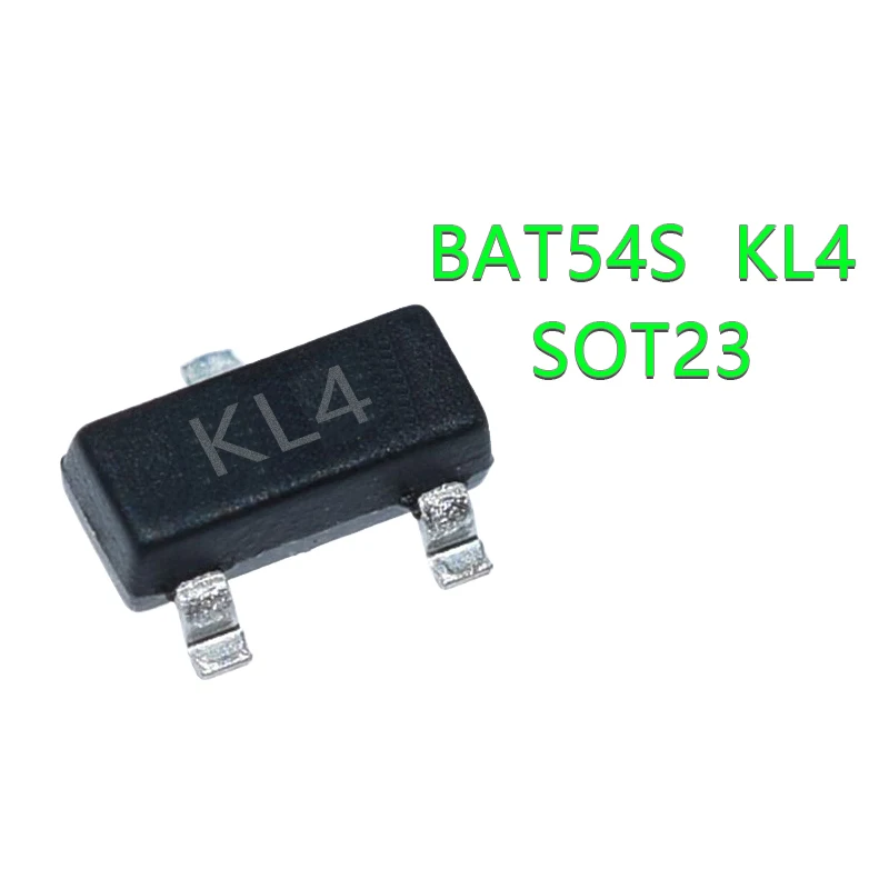 100 шт. BAT54S SOT-23 BAT54 KL4 SOT23 SMD новый и оригинальный