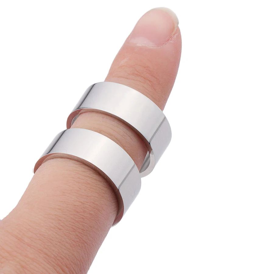 5 шт./партия гладкие пустые кольца-манжеты из нержавеющей стали