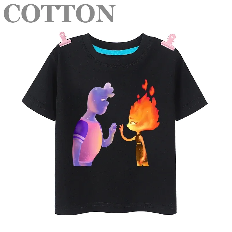 Детская летняя хлопковая Футболка с принтом эластичного Уэйда риппла и эмбе