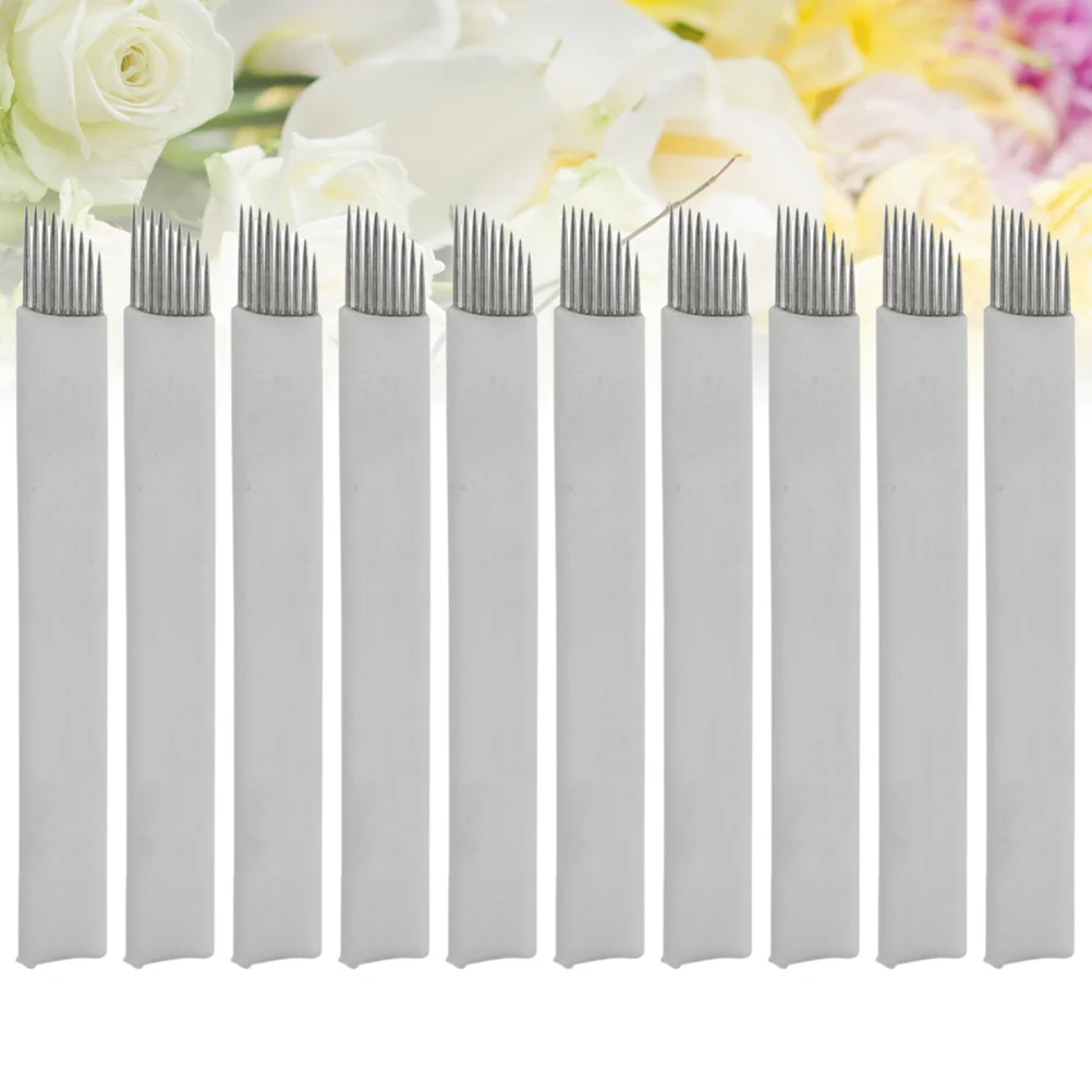 

50PCS Microblading 3D Makeup Semi Permanent Make Tool ( White )