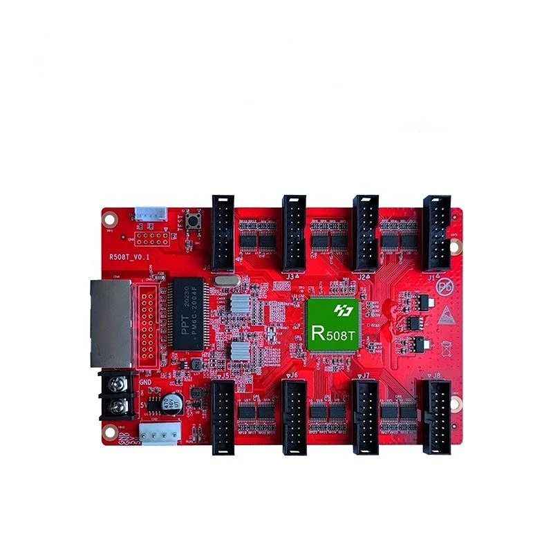 

LED screen Huidu R508T receiving card supports the same asynchronous dual mode playback box two in one video processor