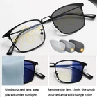 Фотохромные бифокальные очки TR90 для чтения, многофокальные прогрессивные пресбиопические очки для мужчин и женщин, очки с защитой от сисветильник