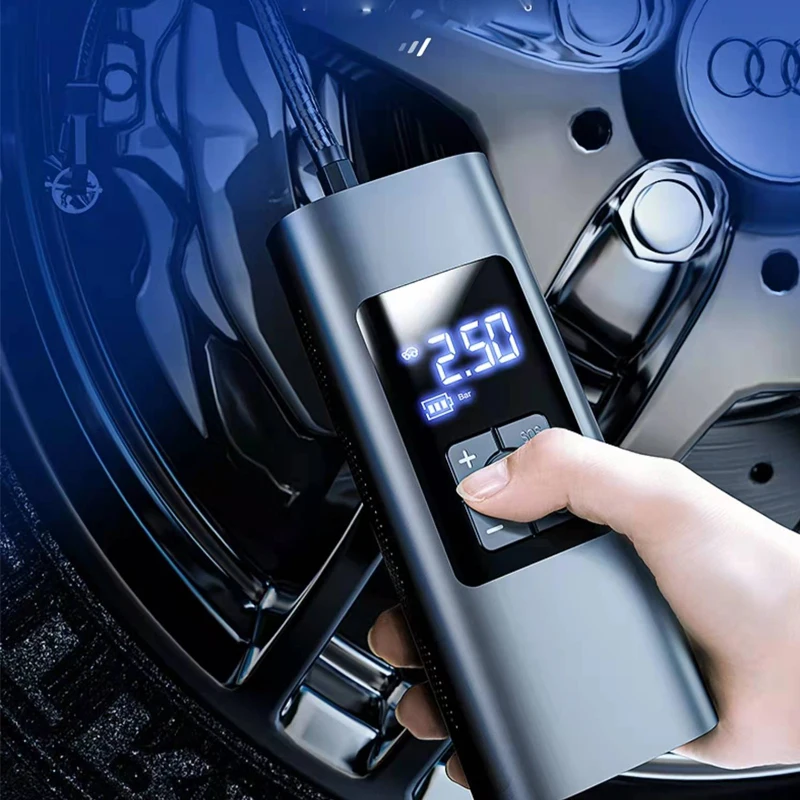 Беспроводной автомобильный воздушный компрессор EAFC надувной насос светодиодный