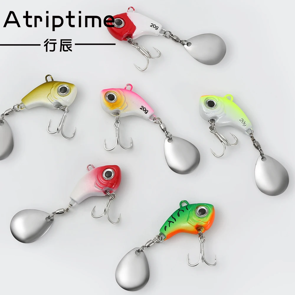 1Pcs Rotating Metal VIB vibration Spinner Bait for Fishing Lures 5/10/15/20g Jigs Trout Winter Fishing Hard Baits Tackle Pesca