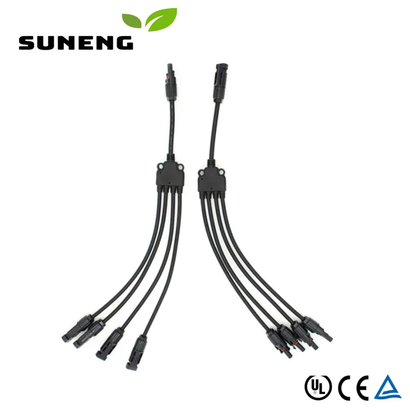 

2Y 3Y 4Y Solar photovoltaic Panel Adaptor Cable connector Y type five way plug Parallel connection of battery plate assembly 2Y