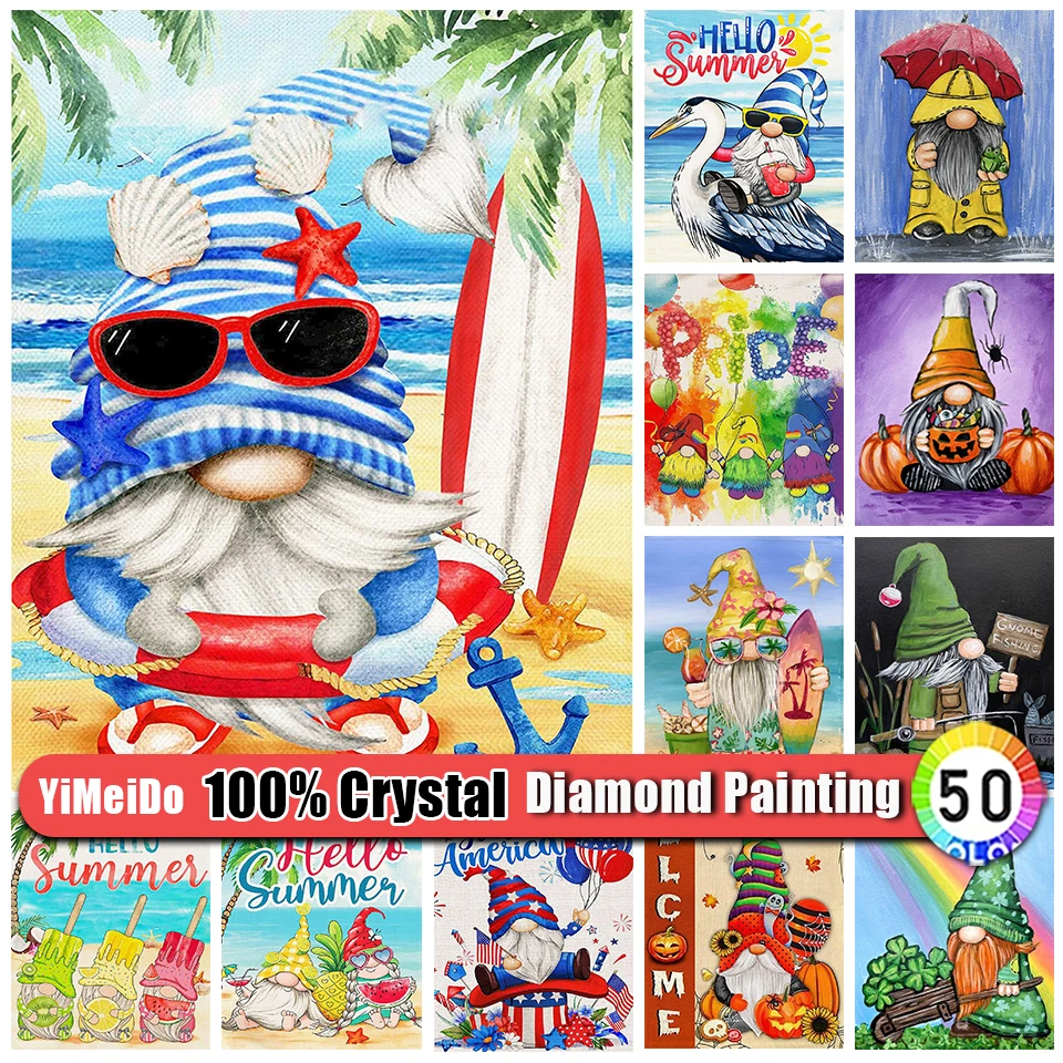 

YiMeiDo 100% алмазная живопись с кристаллами, женский домашний декор, сумка на молнии, полная мозаика, алмазная вышивка, мультяшное искусство, подарок
