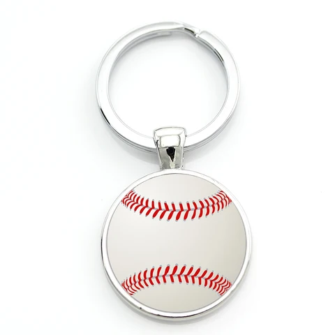 TAFREE модный металлический брелок для ключей из Бейсбольного стекла, повседневный спортивный мужской женский брелок для ключей, кольцо-держатель, автомобильная бижутерия SP644