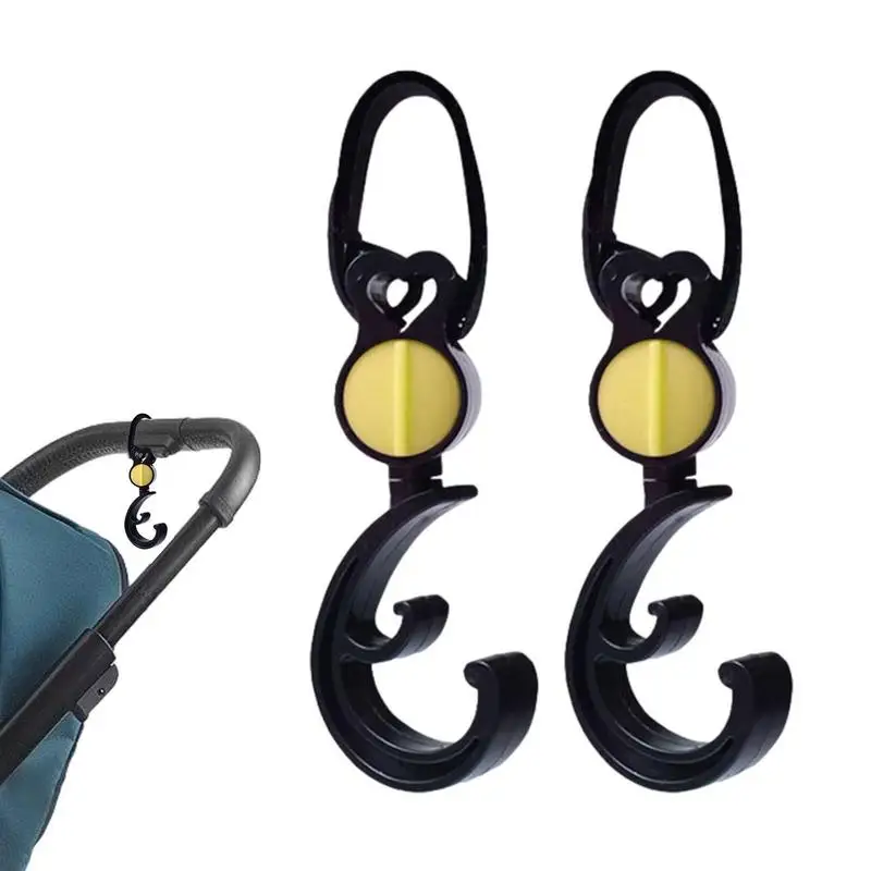 

Крючок для детской коляски, вращающийся на 360 Градусов Крючок для покупок, 2 шт.