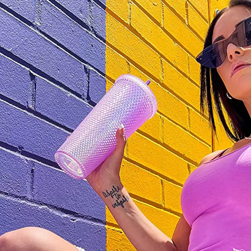 Прямая поставка с фабрики 700 мл 24 унции пустая сделай сам розовая матовая черная