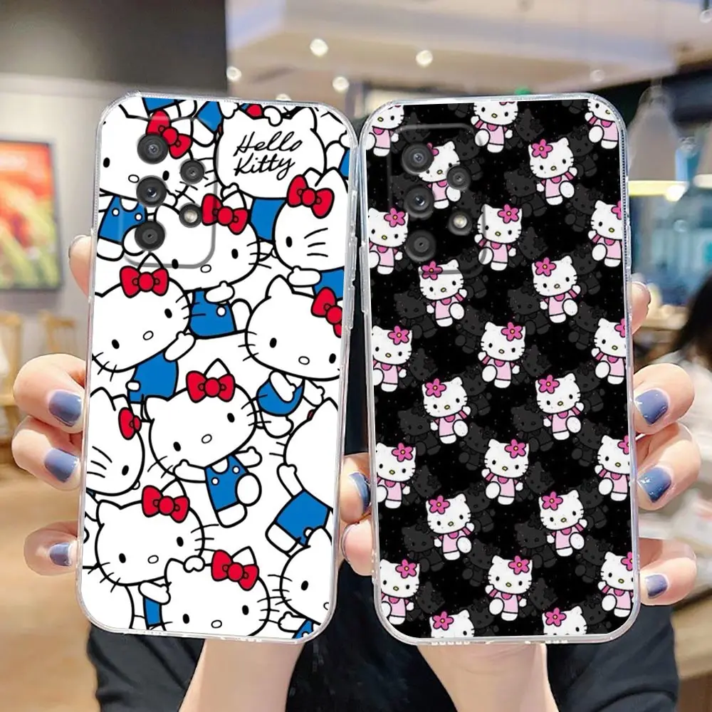 

Clear Funda Coque Capa Case For Samsung A52 A10 A11 A12 A13 A22 A32 A30 A40 A51 A31 A33 A50 A70 A53 4G 5G Case Hello Kitty Anime