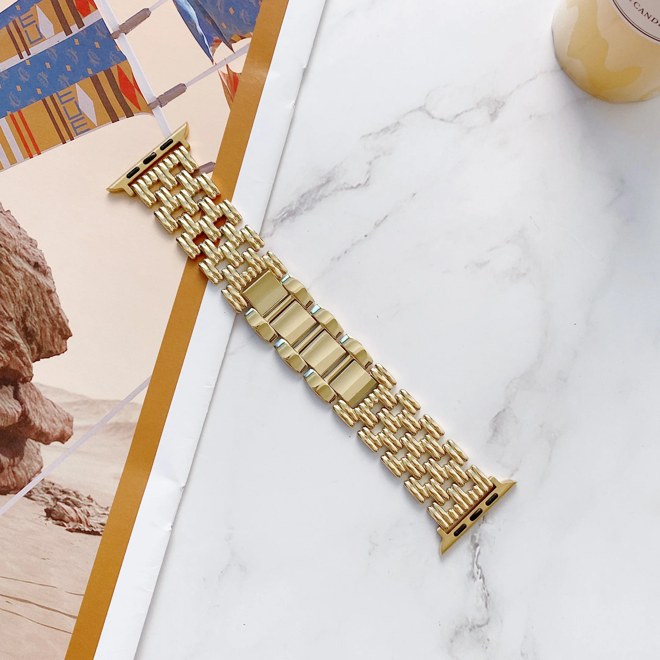 Luxury Bracelet Stainless Steel Strap For Apple Watch 8pro Band 49mm 45mm 41mm 44mm ultra iWatch Series 8 7 Belt Adjustable tool