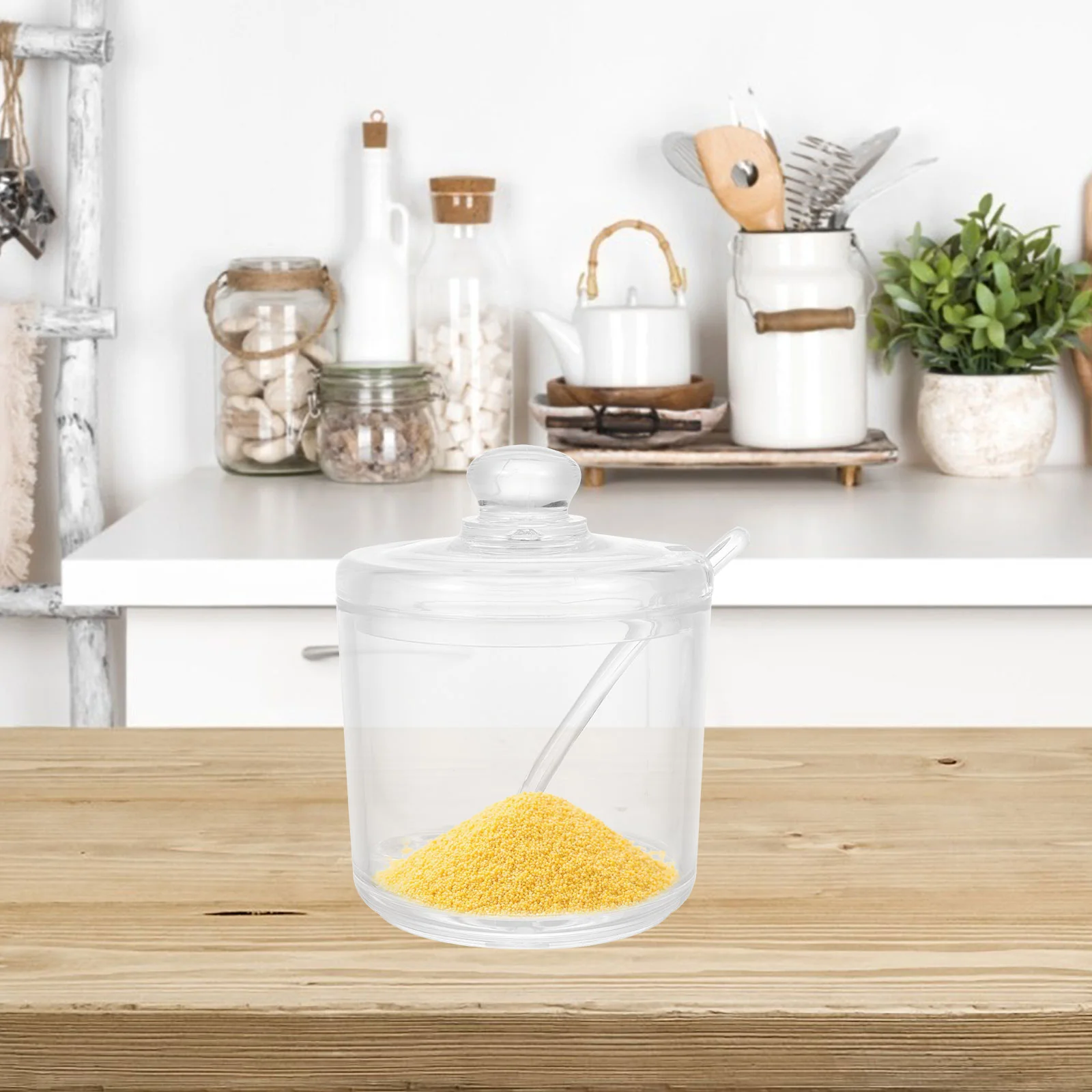 Сахарница гранулированная банка горшок для приправ кухонная контейнер