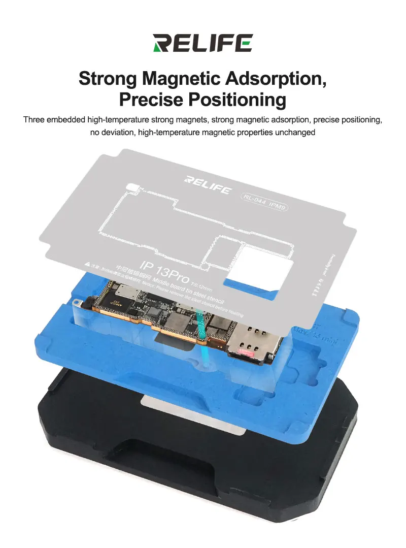 RELIFE RL-601T X-16PM 25в1 оловянная платформа для посадки мобильного телефона материнская