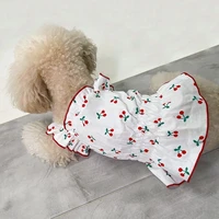 dog dresses for small dogs cat summer thin teddy small dog puppy vest pet clothes puppy outdoor walk chest strap dress clothes