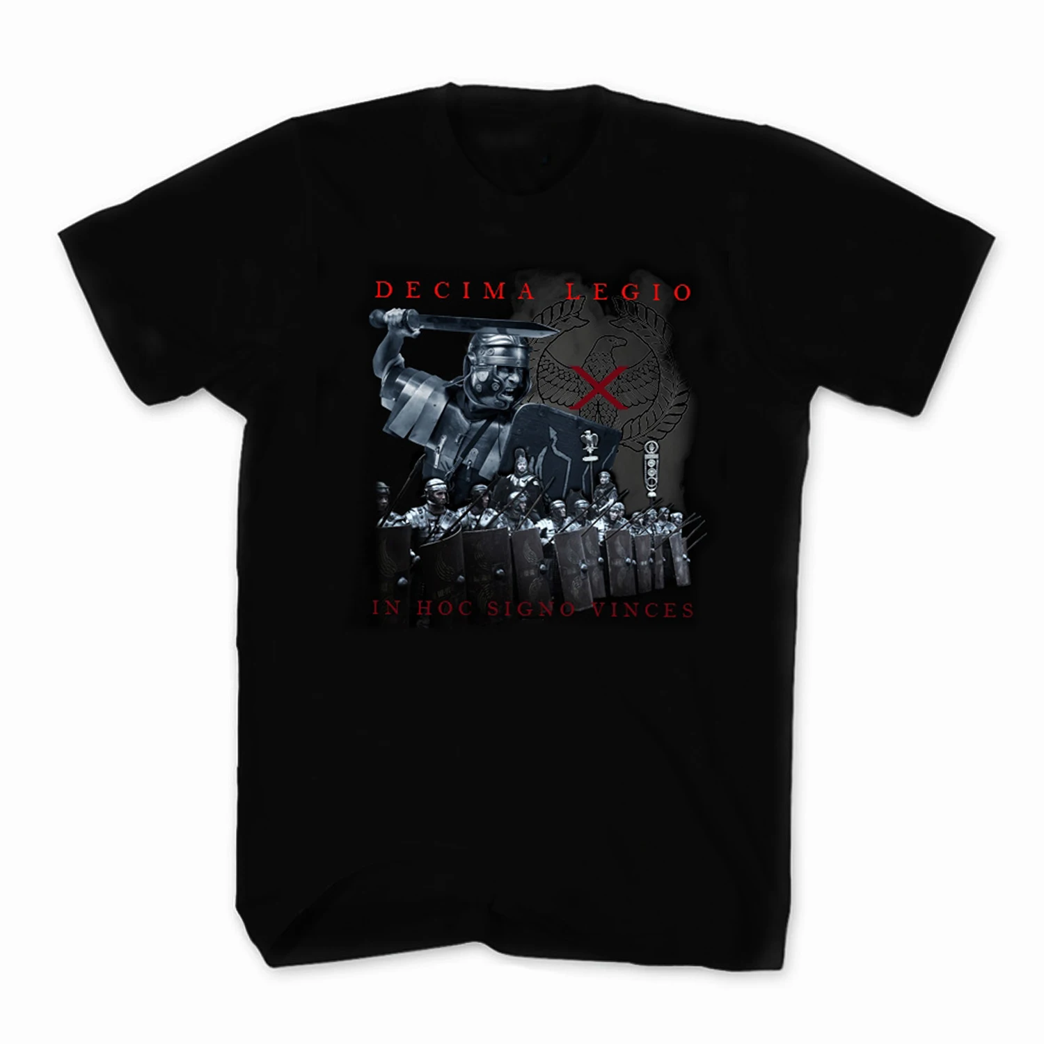 

In Hoc Signo Vinces. Ancient Roman Tenth Legion T Shirt. Short Sleeve 100% Cotton Casual T-shirts Loose Mens Top Size S-3XL