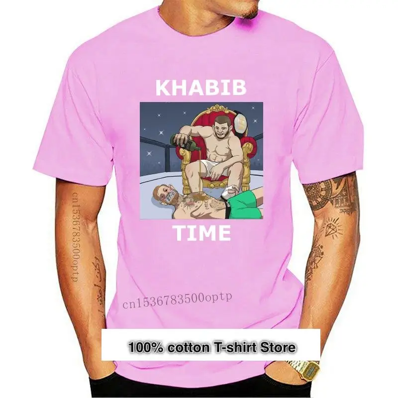 

New Khabib Nurmagomedov Humiliates Conor Mcgregor Men's T Shirt 229 Humor Cotton Short Sleeve Tees Crew Neck T-Shirts Classic To