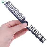 foldable double headed toothed hair comb women travel portable diy hair beauty plastic comb massage brush hairdressing tools