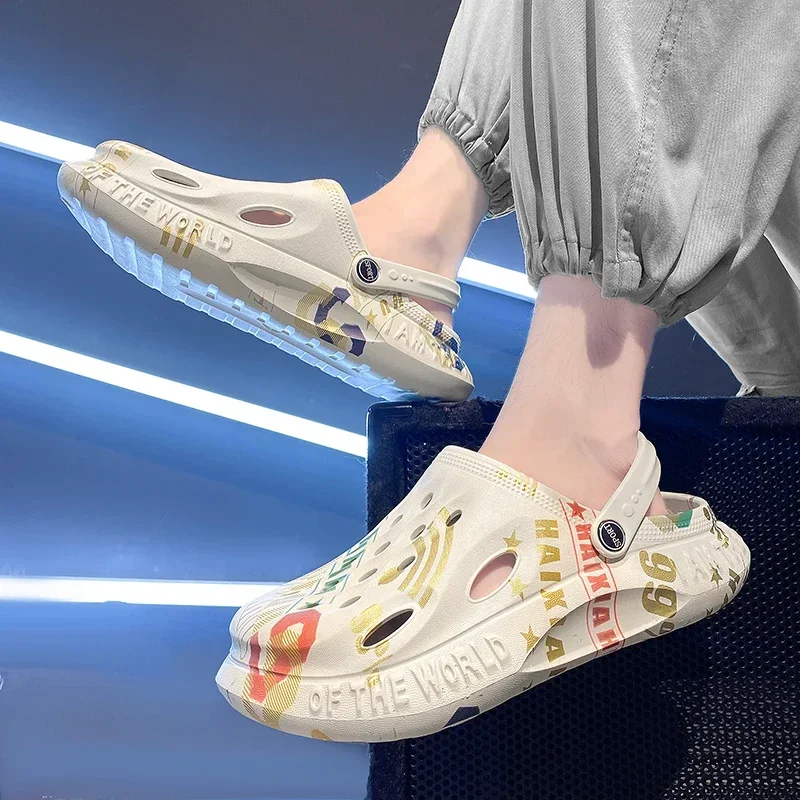 Сандалии унисекс пляжные дизайнерские шлепанцы с открытым носком тапочки