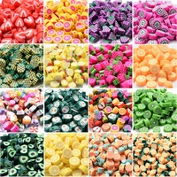 30 100pcslot mixed fruit polymer clay spacer beads for jewelry making diy necklace bracelet earring jewelry findings making