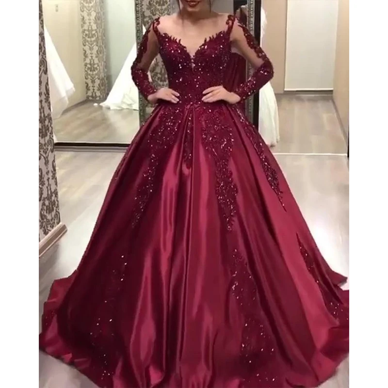 Элегантное женское платье, роскошное блестящее красное женское платье с блестками для особых случаев, для дня рождения, свадьбы, женское платье