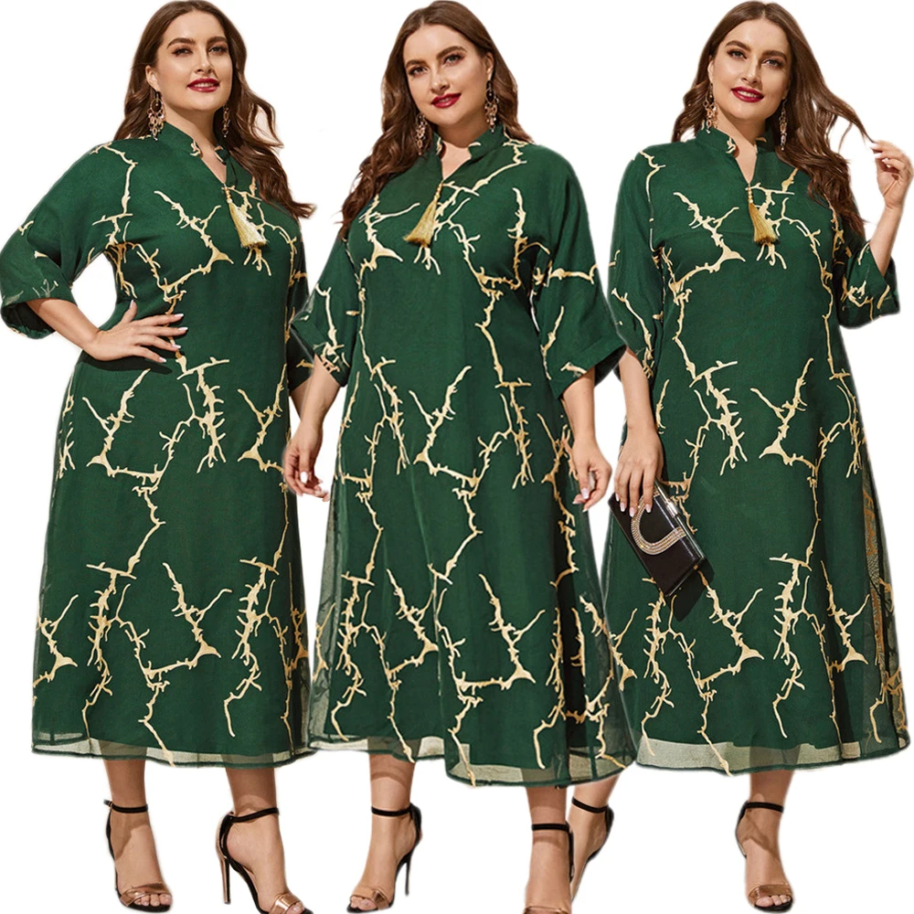 

Женское длинное платье-макси с бахромой, свободное платье в африканском стиле