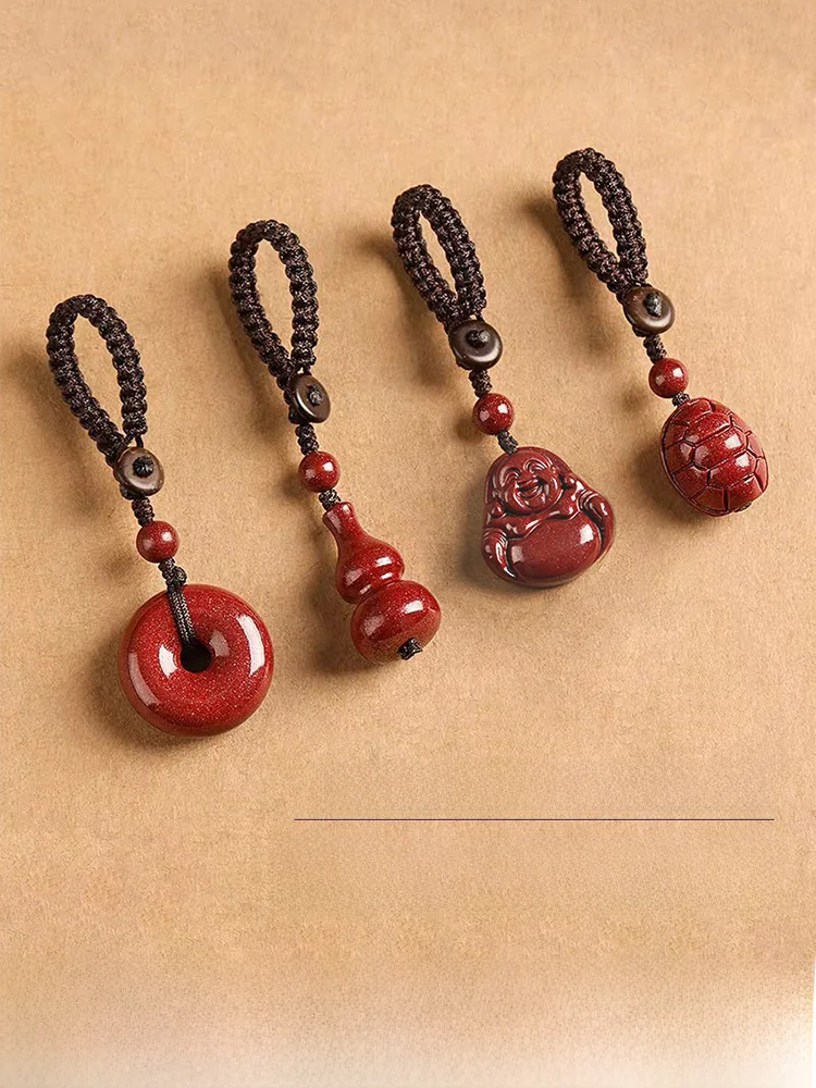 Киноварь натуральная тыква автомобильный брелок кулон источник богатства с