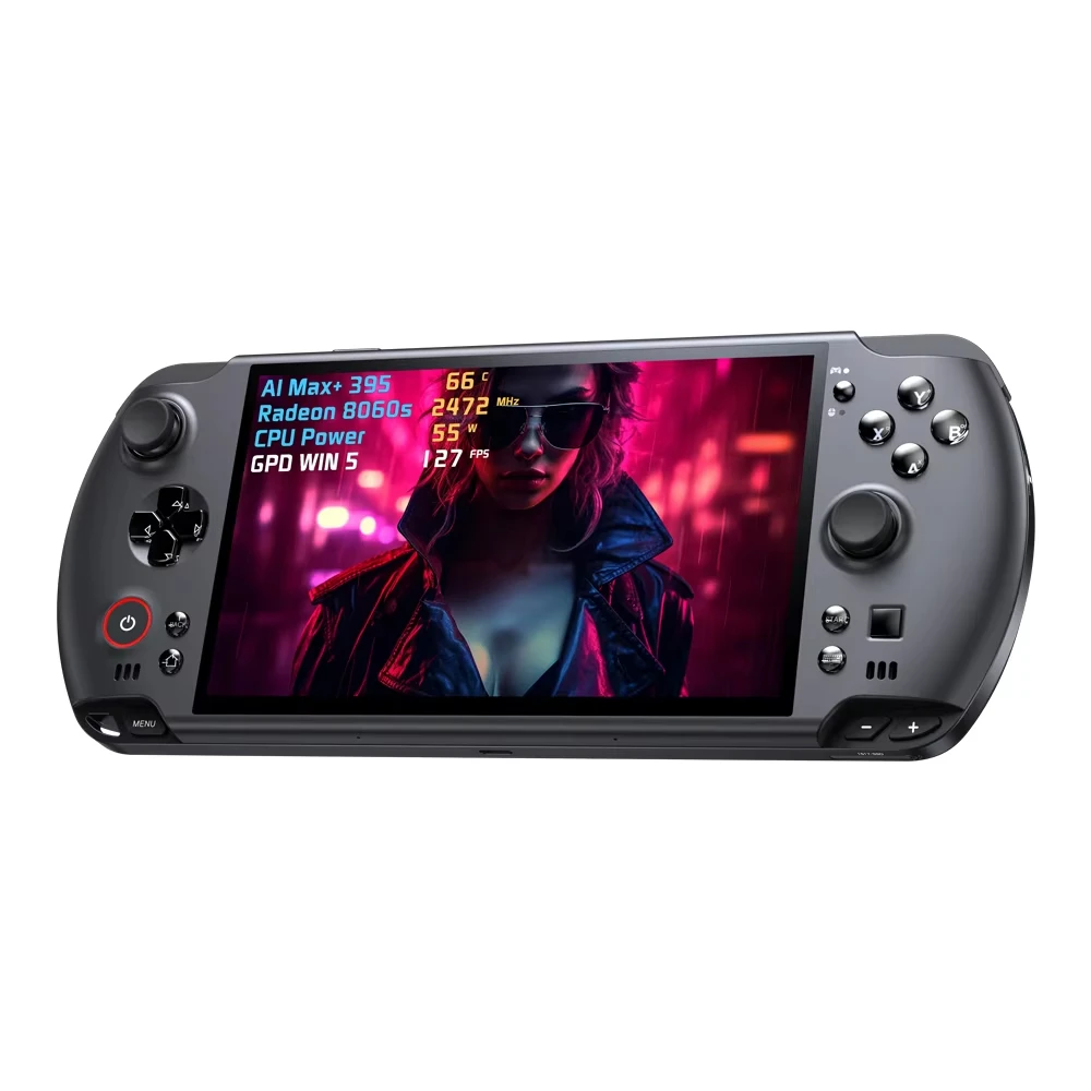 Фото Портативная игровая консоль GPD Win 5 с Windows 11, процессором Radeon 8060S, графическим процессором AMD395, SSD M.2 2280, 7-дюймовым экраном 120 Гц №4