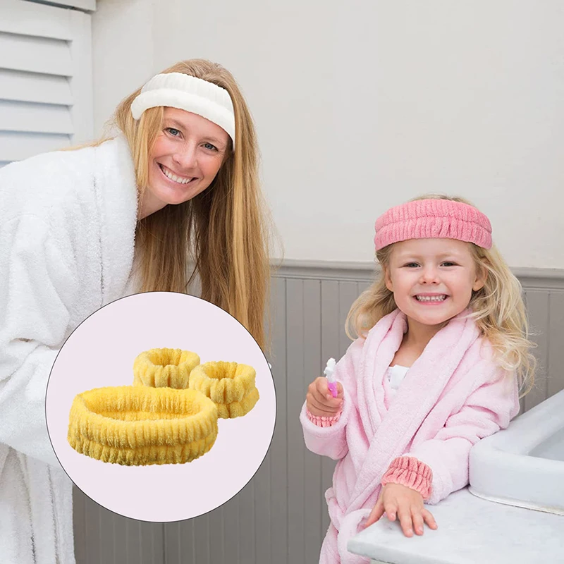 

Soft Coral Velvet Hair Band Adjustable Elastic Makeup Wash Face Headband Fashion Wrist Strap Sport Yoga Sweat-Absorbing Headband
