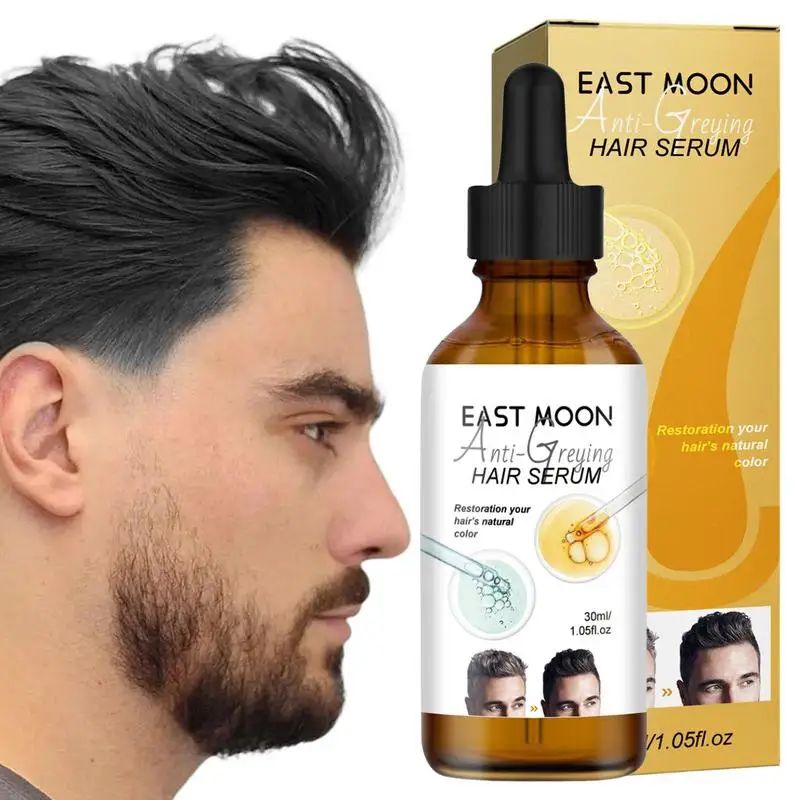 

Hair Darkening Serums Anti Gray Hair Thickening & Growth Serums For Thin Hair 30ml Hair Darkening Serums Recover Natural Color