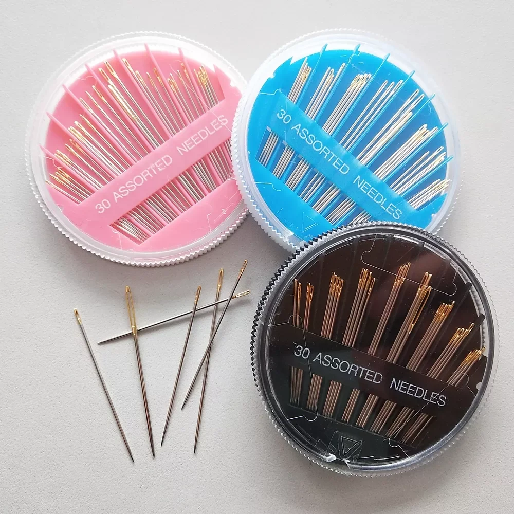 

30 Pcs/Box High Quality Assorted Hand Sewing Needles Embroidery Mending Craft Quilt Case