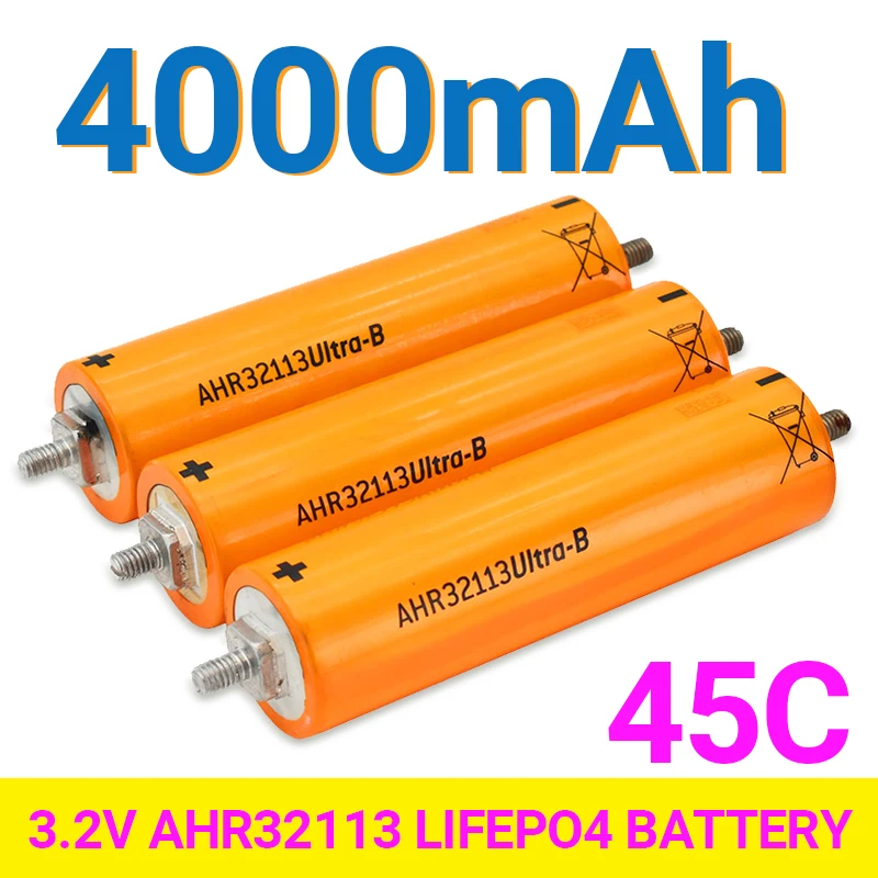 

45C rechargeable Lithium iron phosphate power Batteries High quality large capacity for A123 AHR32113 Lifepo4 Battery 3.2V 4.0AH