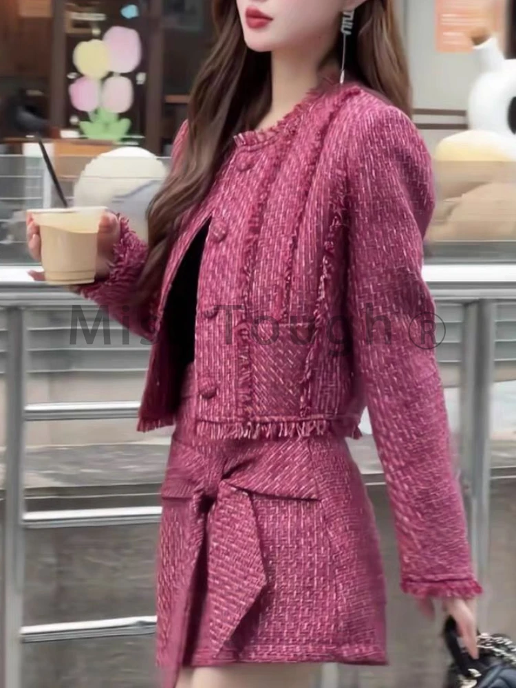 Зимний французский модный комплект из 2 предметов в стиле ретро женское шикарное