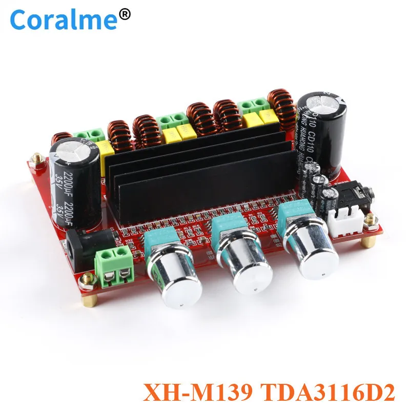 

XH-M139 TPA3116D2 2x 50W +100W 2.1 Channel Digital Subwoofer Power Amplifier Board TPA3116*2 3 Channels DC 12-24V