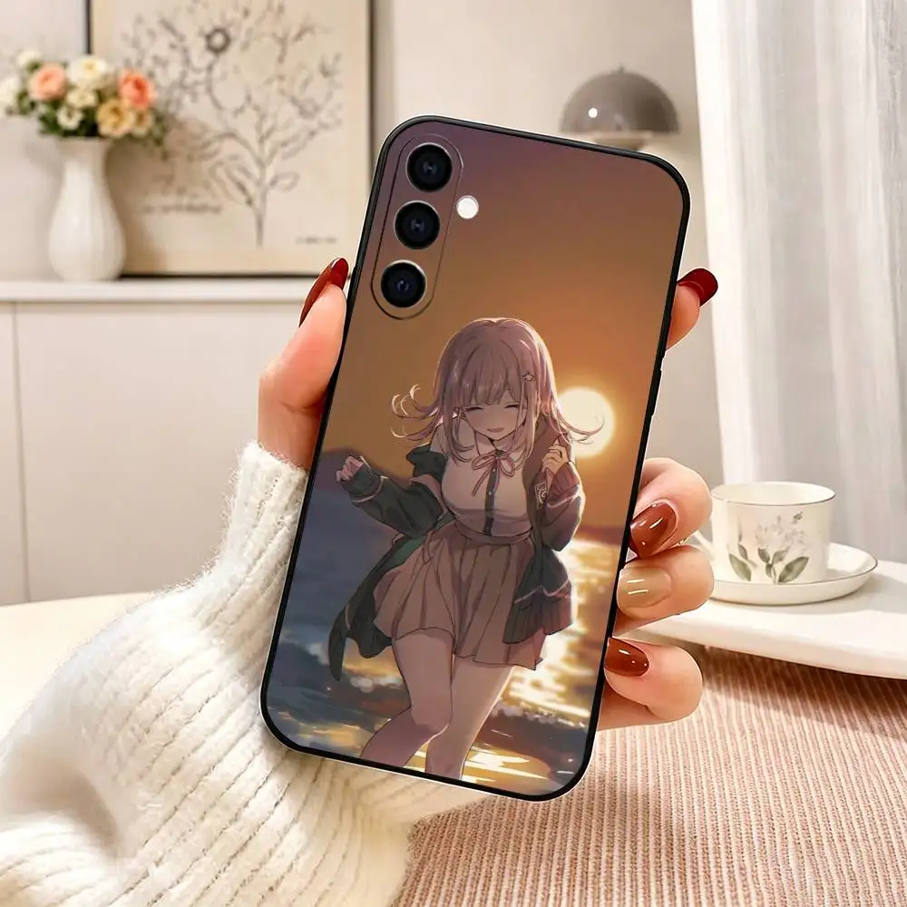 Фото Чехол для телефона Danganronpa Chiaki Nanami для Samsung Galaxy A73, A72, A71, A70, A53, A52, A51, другие модели, мягкий черный чехол №5