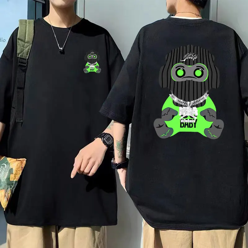 

Singer 38 Baby Youngboy Never Broke Again Colorful Monkey Print T Shirt Men's Fashion Tees Men Hip Hop Vintage Oversized T-shirt