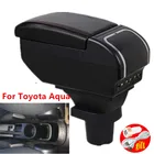 Подлокотник для Toyota Aqua, центральный подлокотник с ящиком для вещей, подстаканником и пепельницей, предмет интерьера автомобиля, автомобильный аксессуар