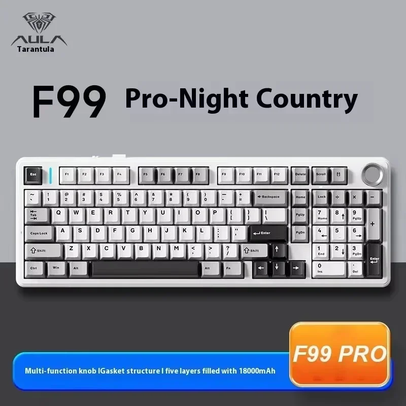 AULA F99/F99 Pro Механические клавиатуры Dark Kingdom RGB с возможностью горячей замены