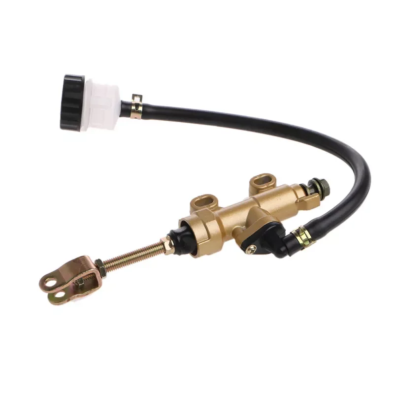 

Motorcycle Quad Dirt Bike Pit Rear Foot Brake Master Cylinder With Reservoir ATV