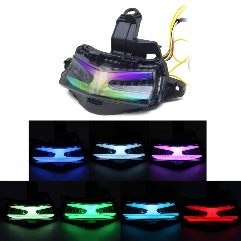 Модифицированный многоцветный светодиодный сигнал поворота для мотоцикла