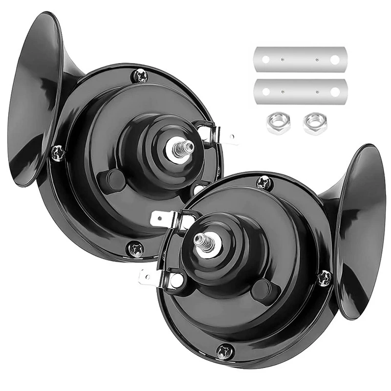 

12 В/24 В автомобильный электрический воздушный звуковой сигнал в виде улитки, морская лодка, комплект громкой сигнализации, двухцветный автомобильный звуковой сигнал для мотоцикла, громкий сигнал