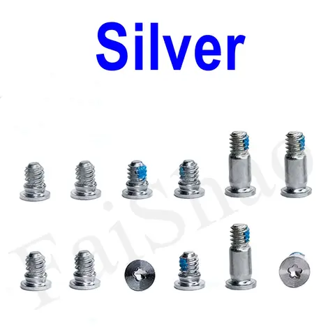 1 комплект, 5 комплектов, 10 комплектов, винты для нижней крышки корпуса, серебристый и серый для Apple MacBook Pro, 16 дюймов, комплект винтов A2141, замена для ремонта